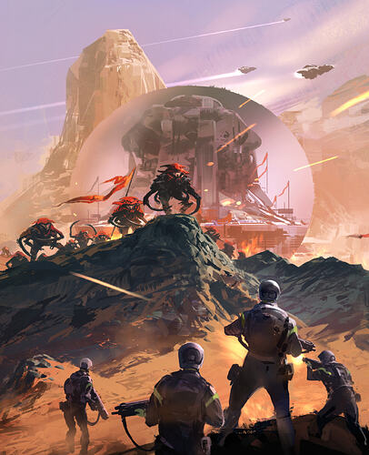 sparth – book cover for "Old Man's War" by John Scalzi, https://www.tumblr.com/sparth/146191382222/book-cover-for-old-mans-war-by-john-scalzi