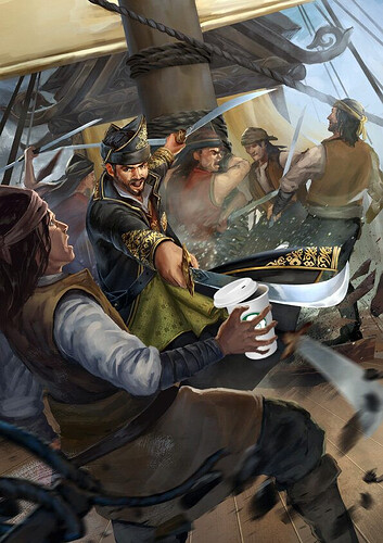 Vicki Pangestu – KOLOSAL - Pirate – https://www.artstation.com/artwork/w6KNg (edytowane przez autora)