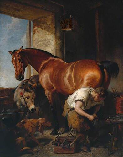 Edwin_Henry_Landseer_(1802-1873)_-Shoeing-N00606-_National_Gallery